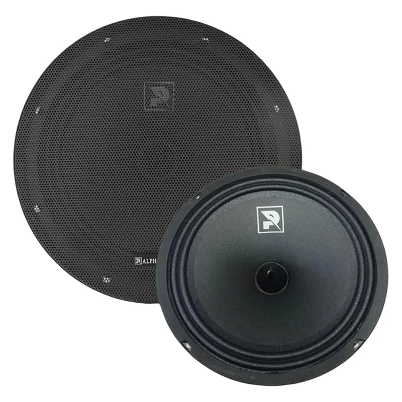 Alphasonic car midrange, model psw-701, two-piece package