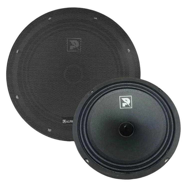 Alphasonic car midrange, model psw-701, two-piece package