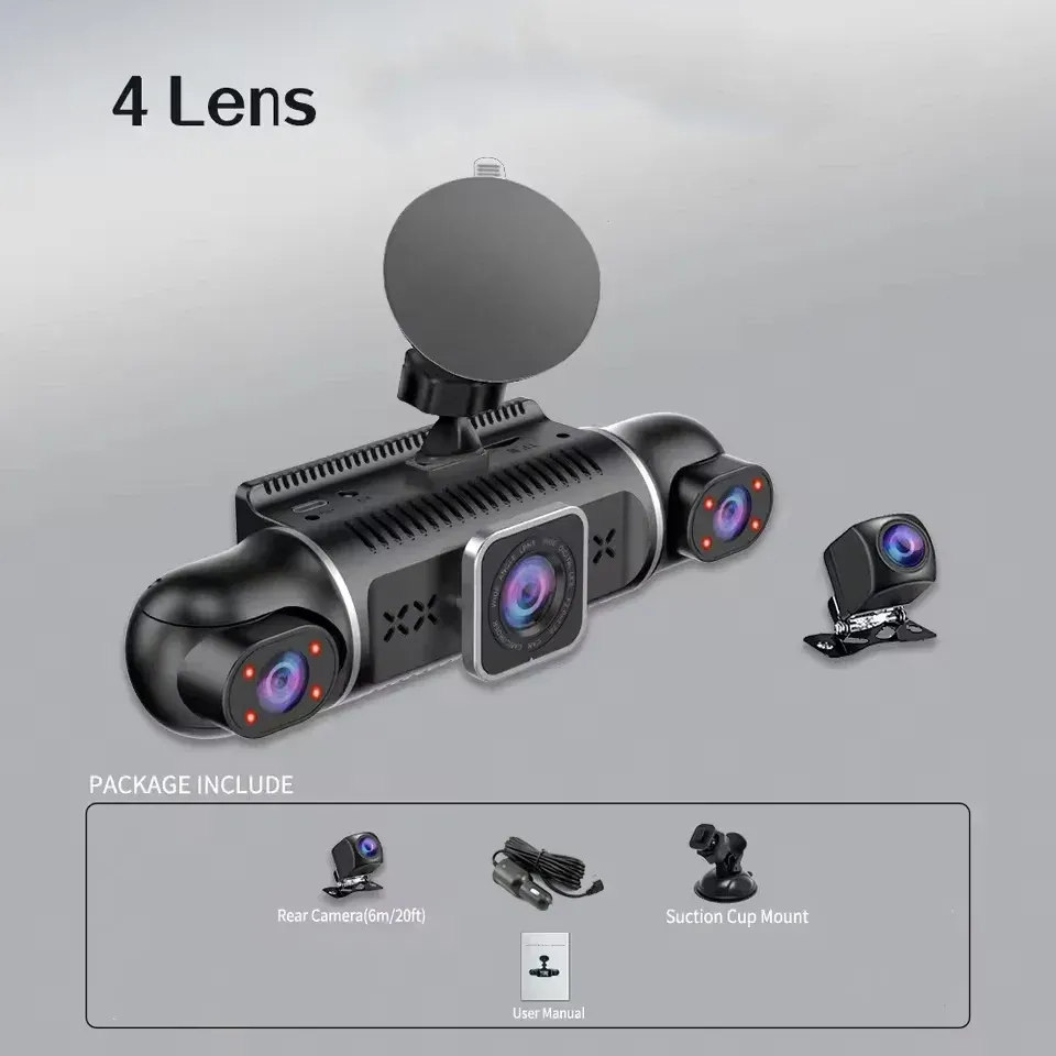 دوربین خودرو 4 لنزه 360 وای فای دار برند Dash Cam مدل Y10
